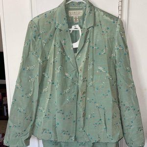 Vintage Y2K Norton Mcnaughton Skirt and Jacket Suit Set size 12